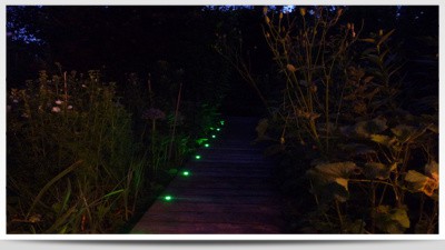 LED Bodenstrahler im Garten - Marke Eigenbau