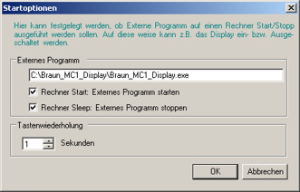 Braun Atelier MC1 Software Optionen